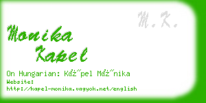 monika kapel business card